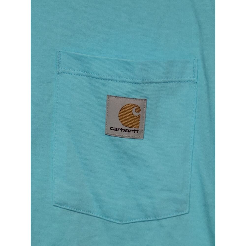 Aqua Carhartt T-Shirt Size L (14-16) Kids - Picture 2 of 4